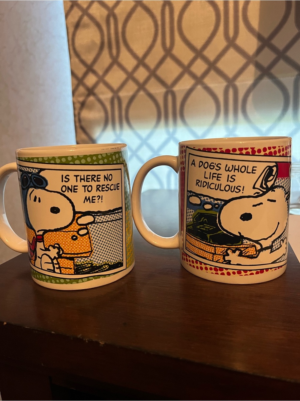 Snoopy Comic Strip Ceramic Mug & Christmas Mug